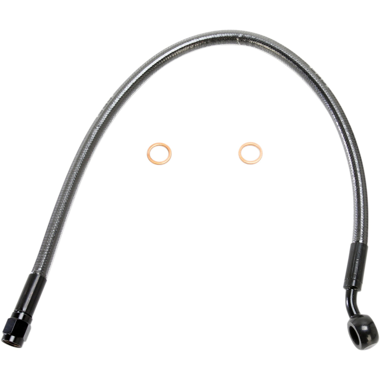 MAGNUM SHIELDING 1741-4066 AS47117 Alternate Length Designer Series ABS-Specific Front Brake Line Kit - 10 mm-35° - 17" - Black Pearl