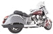 Tab Performance 4" Black B.A.M. Sticks Exhaust Pipes | Soft Bags - Chrome Straight Tips, No Baffles 211-2290-C2-NB