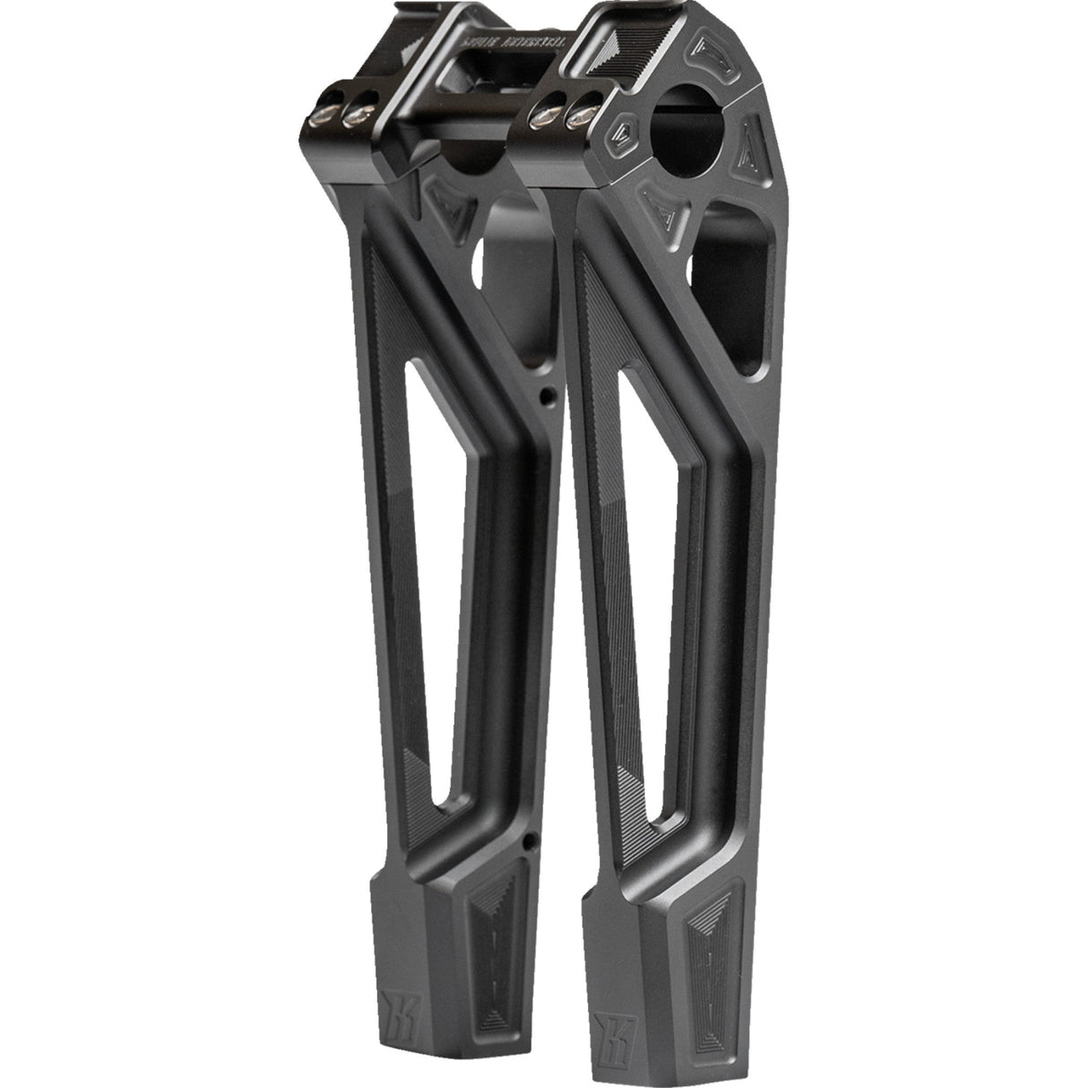 KODLIN USA 0602-1458 K55127 Fastback Risers - Includes Clamp - 10" - Black