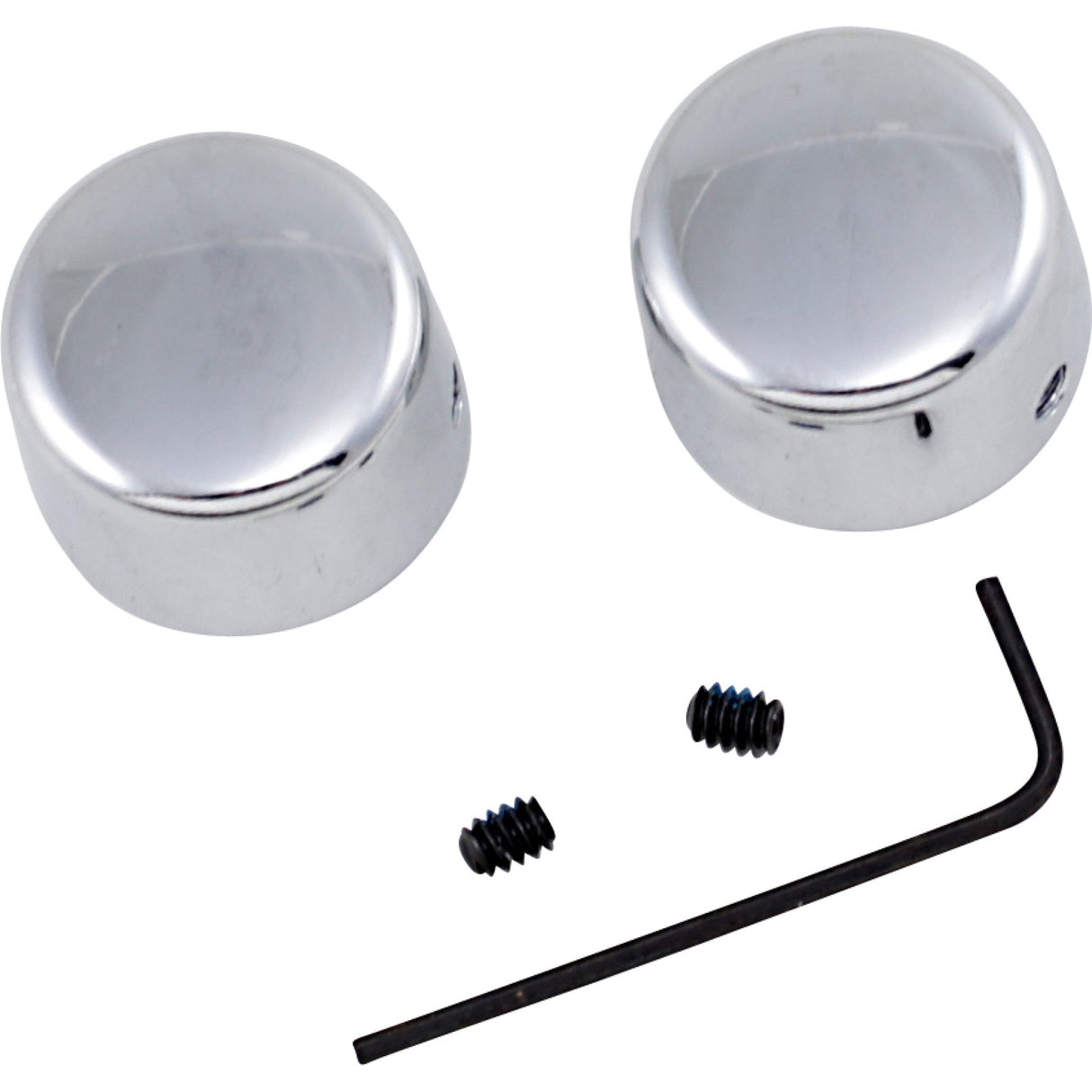 DRAG SPECIALTIES DS-222879 Chrome Handlebar Riser Bolt Caps Riser Bolt Cover - FX & XL
