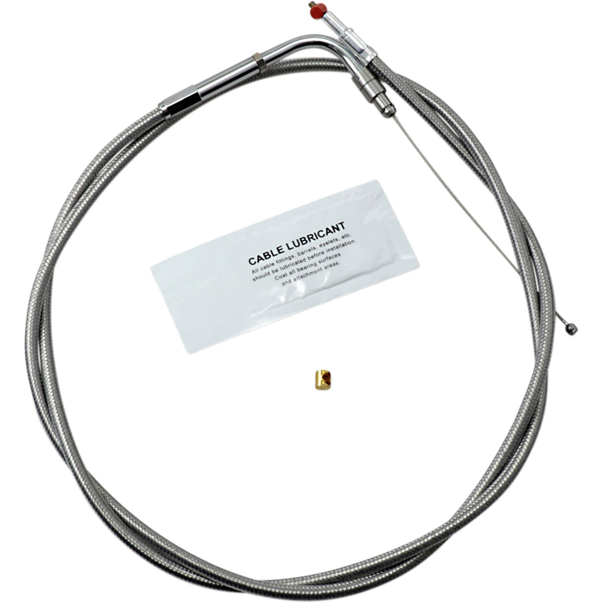 BARNETT 0650-1105 102-30-30018-8 Stainless Steel Throttle/Idle Cable - +8"