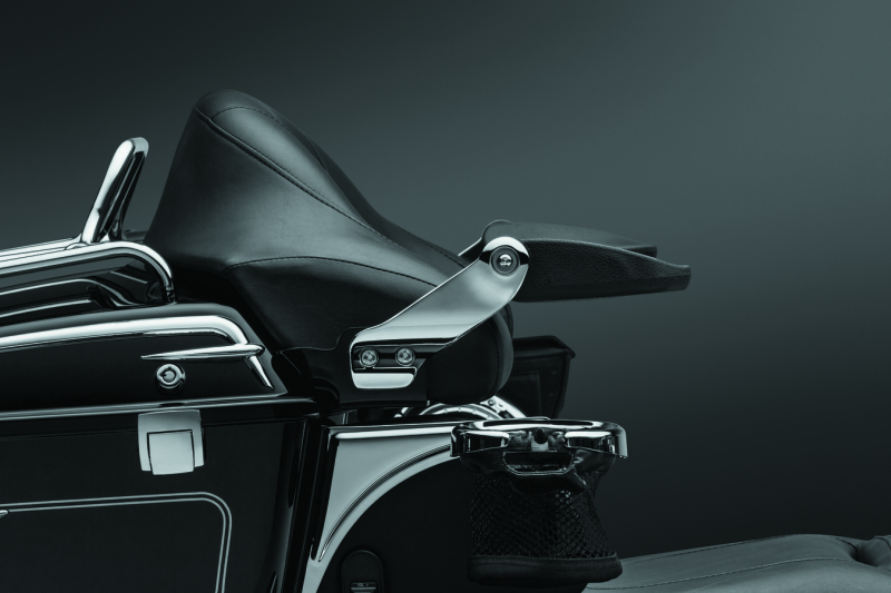 Kuryakyn 8958 Stealth Passenger Armrests 97-13 Touring Models Chrome