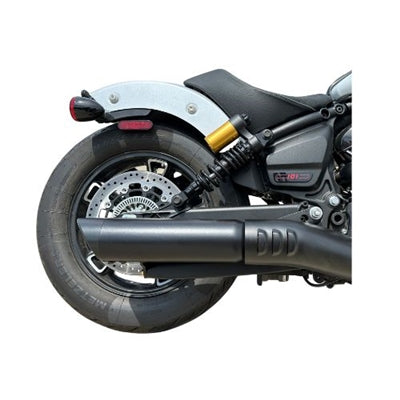 Tab Performance 221-2295-B2-Z 2025-Up Indian Scout 2-1 Slip-On Muffler 4 Inch Black Straight Cut Tip Zombie Baffles (Loud)