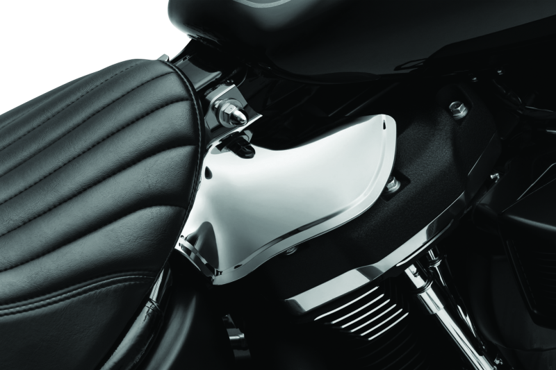 Kuryakyn 5789 Saddle Shields Heat Deflectors 18-Up Softail Models Smoke