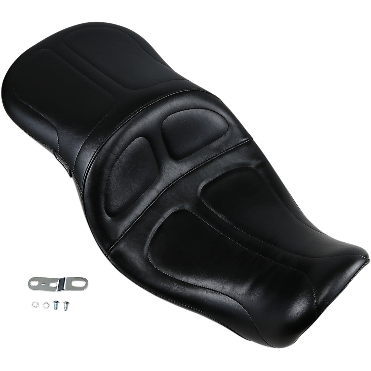 LePera Maverick Seat Without Backrest Stitched Black - LK-970 For Harley Motorcycles 2006-2017