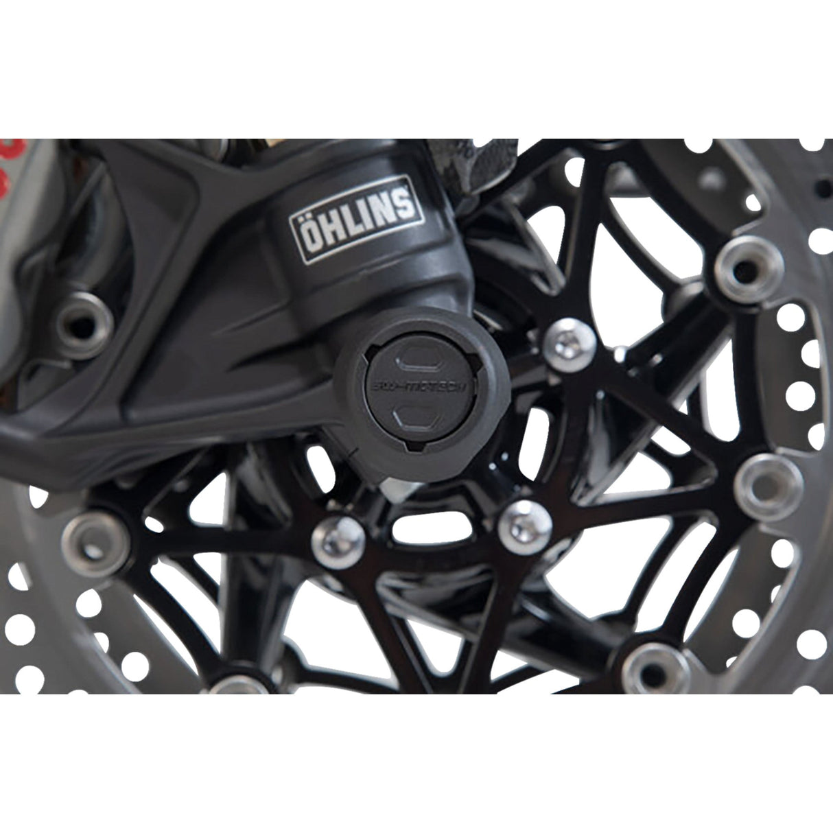 SW-Motech Front Axle Slider Front Set Triumph Yamaha Royal Enfield - STP.11.176.10001/B Triumph Tiger / XC 800 / Speed 2010-2021
