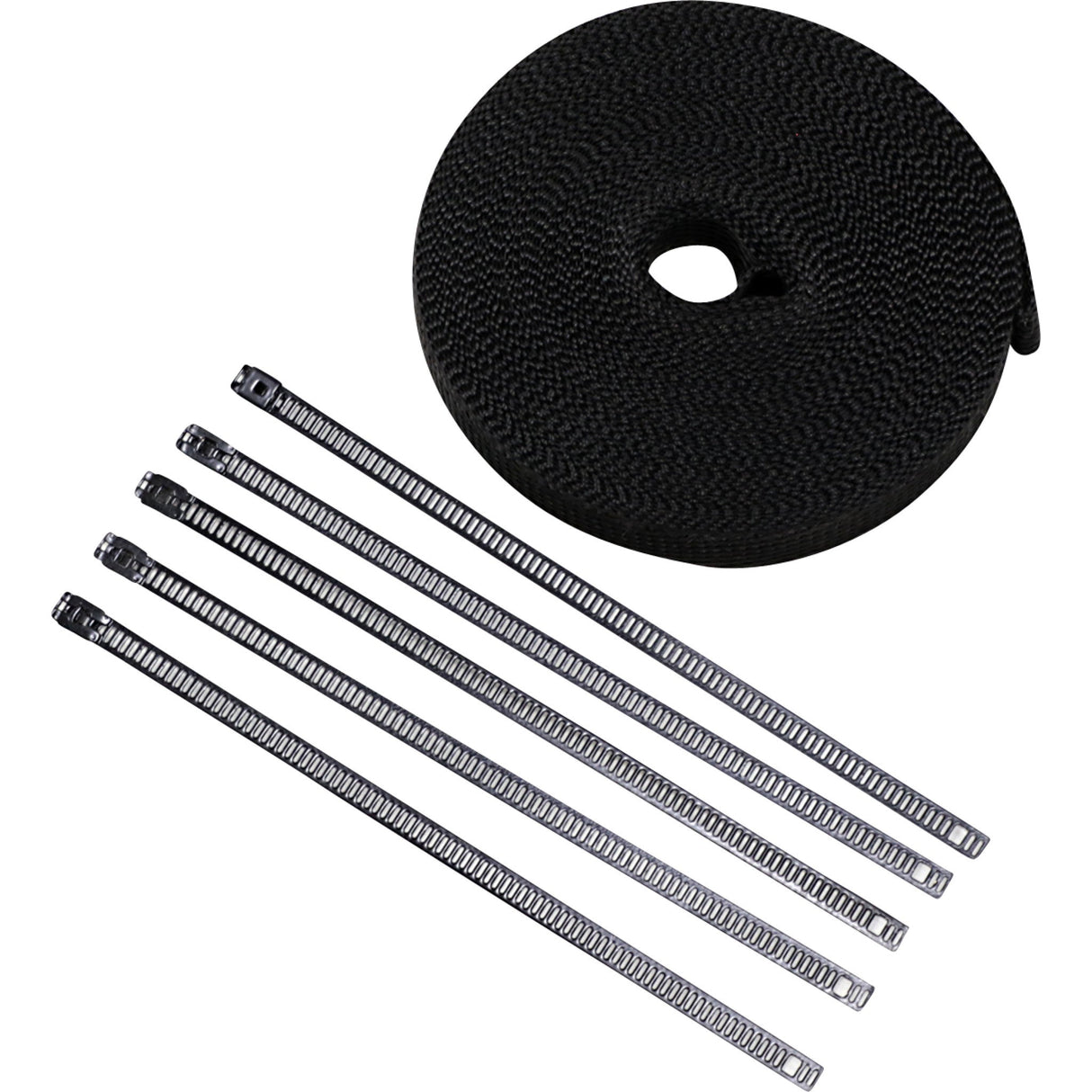 CYCLE PERFORMANCE PROD. 1861-1413 CPP/9244 Lava Rock Exhaust Wrap Kit metallic black - 1" x 50'
