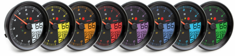 Koso North America 28-61049 BA072110 HD-05 4.5" GAUGE BLACK BEZEL `04-17FXD 04-10FXST 04-13FLHR