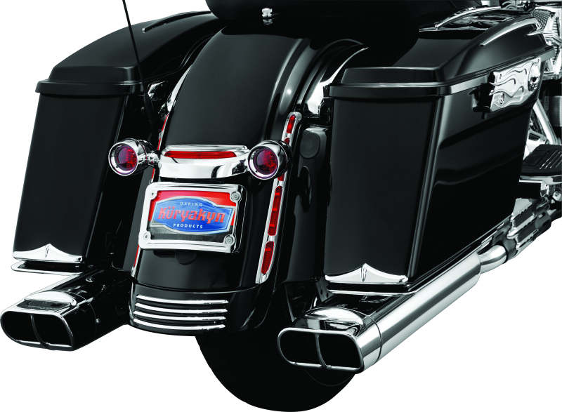 Kuryakyn Rear Fender Accents Flhx & Fltr Models Chrome - 7797 For Harley Touring 2006-2023