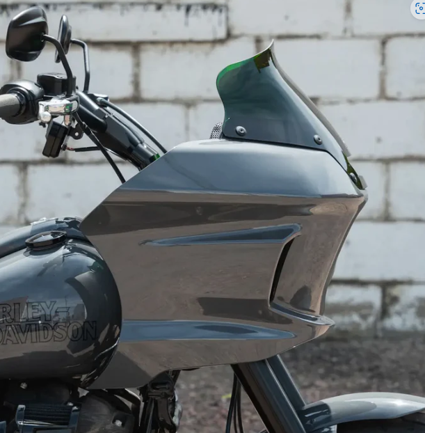 Klock Werks Kolor Flare® Windshield 6" Green - KWW-02-0625 For Harley Softail Low Rider 2022-2025