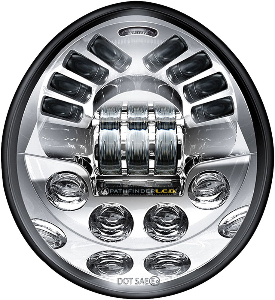 Pathfinder V-ROD Headlight Chrome - V2VRDC For Harley 2002-2017