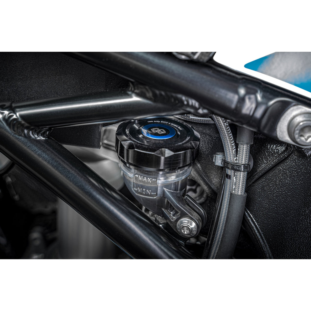 Gilles Tooling Brake Reservoir Cover Rear Black - BRC-07-B For BMW Motorcycles 2005-2016 | Ducati Multistrada 2015-2023
