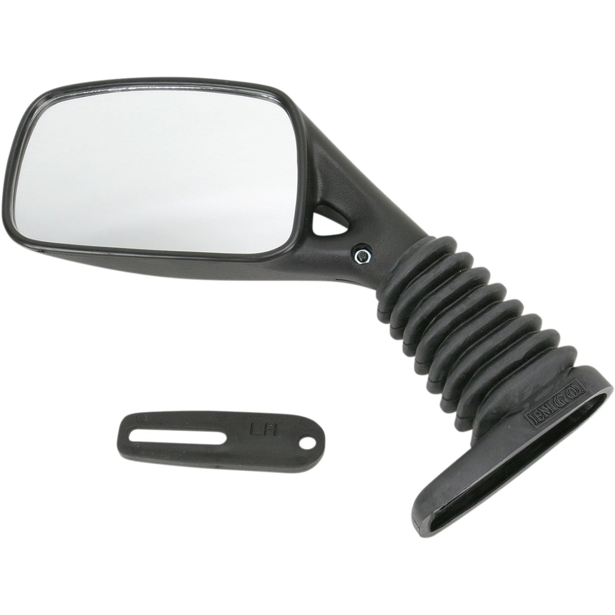 EMGO 2025182 20-25182 Mark II Fairing Mount Mirror Mirror - Mark II - Side View - Rectangle - Black - Left