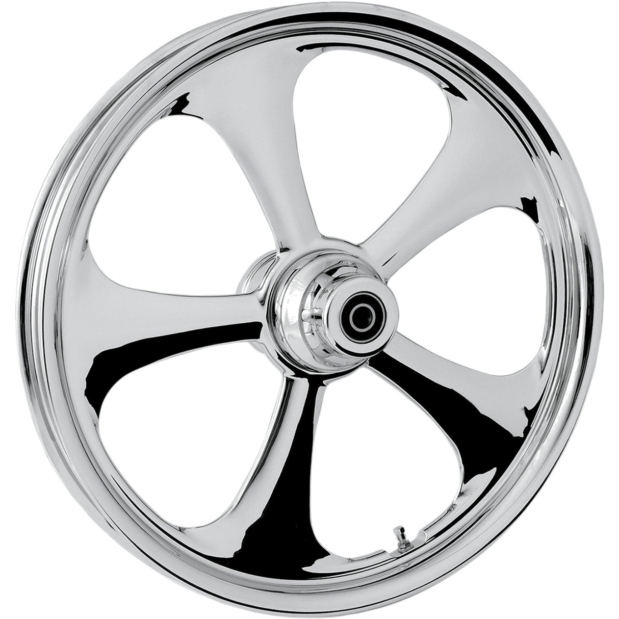 RC COMPONENTS 0201-1442 16350-9916-92C One-Piece Forged Aluminum Wheel — Nitro - Front - Single Disc/without ABS - Chrome - 16x3.5 - '00-'06 FLST