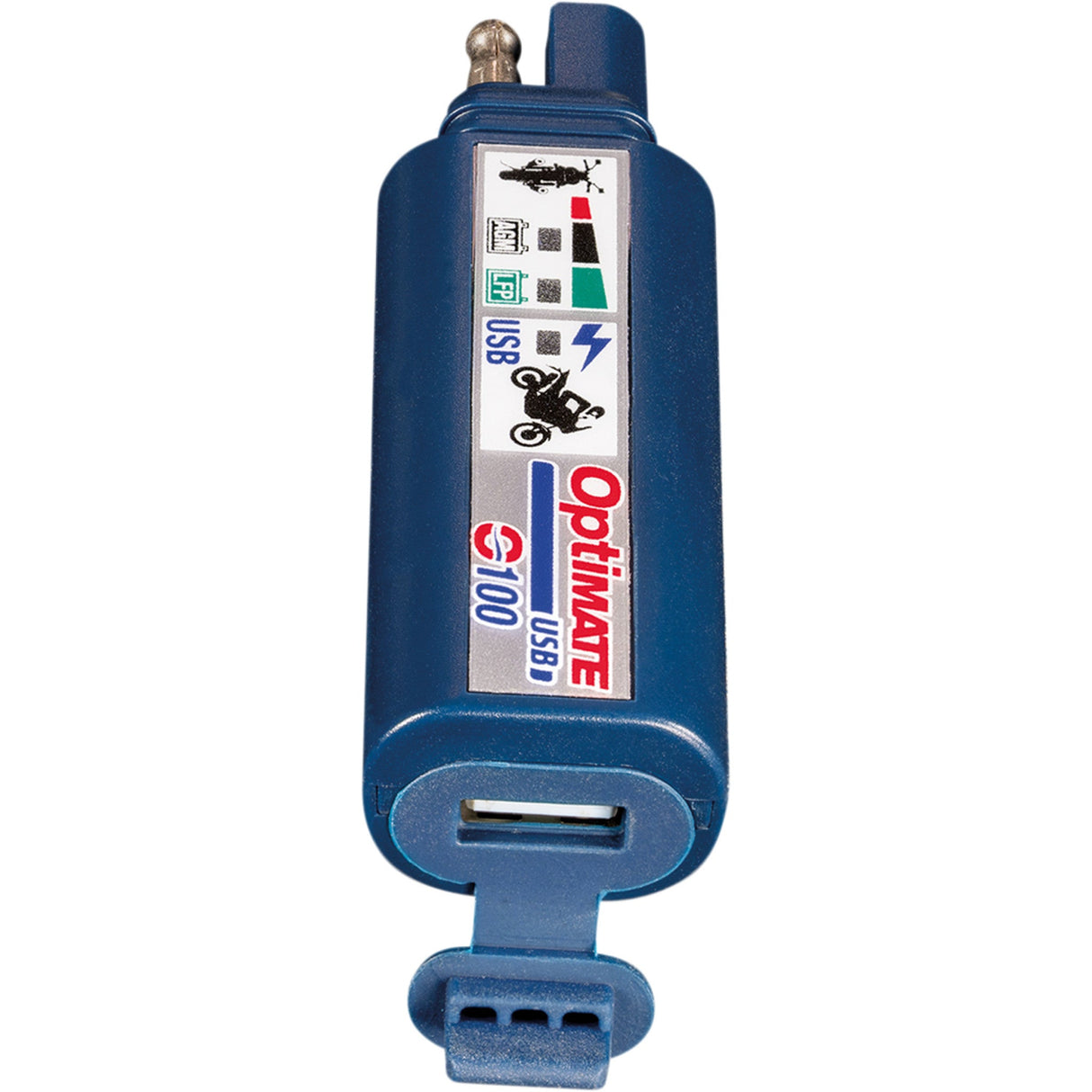 TECMATE 3807-0539 O-100V3 OptiMate™ Single USB Charger SAE to USB Charger - 2 Pin Connector - LED