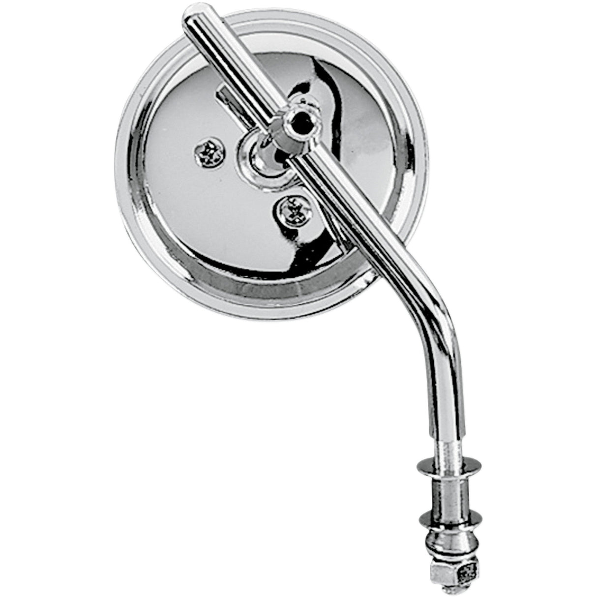 DRAG SPECIALTIES DS-302051 Custom Mirror 3" Round Mirror - Adjustable Stem