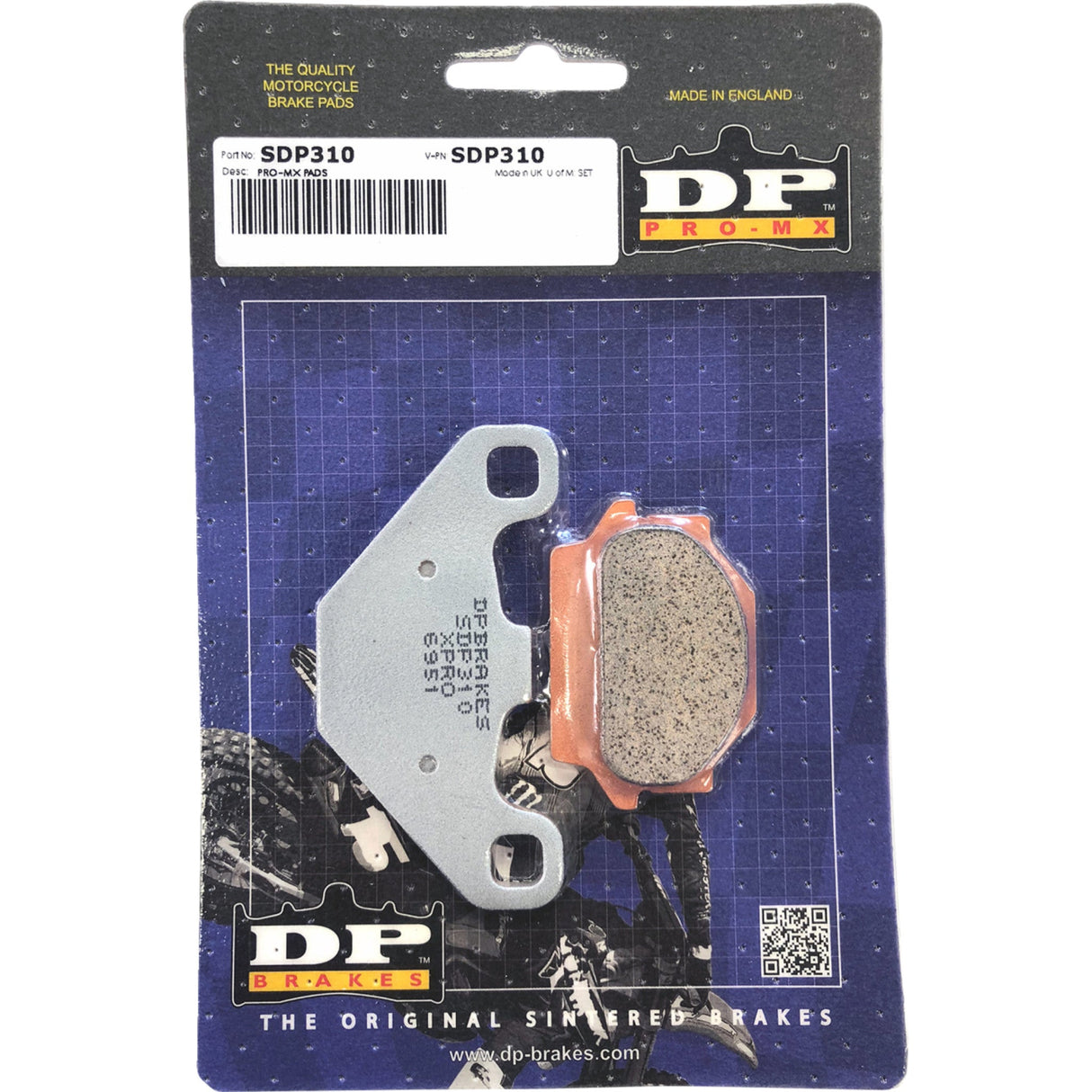 DP BRAKES SDP-310MX SDP310 SDP Pro-MX Sintered Brake Pads Pro MX Sintered Brake Pads - SDP310
