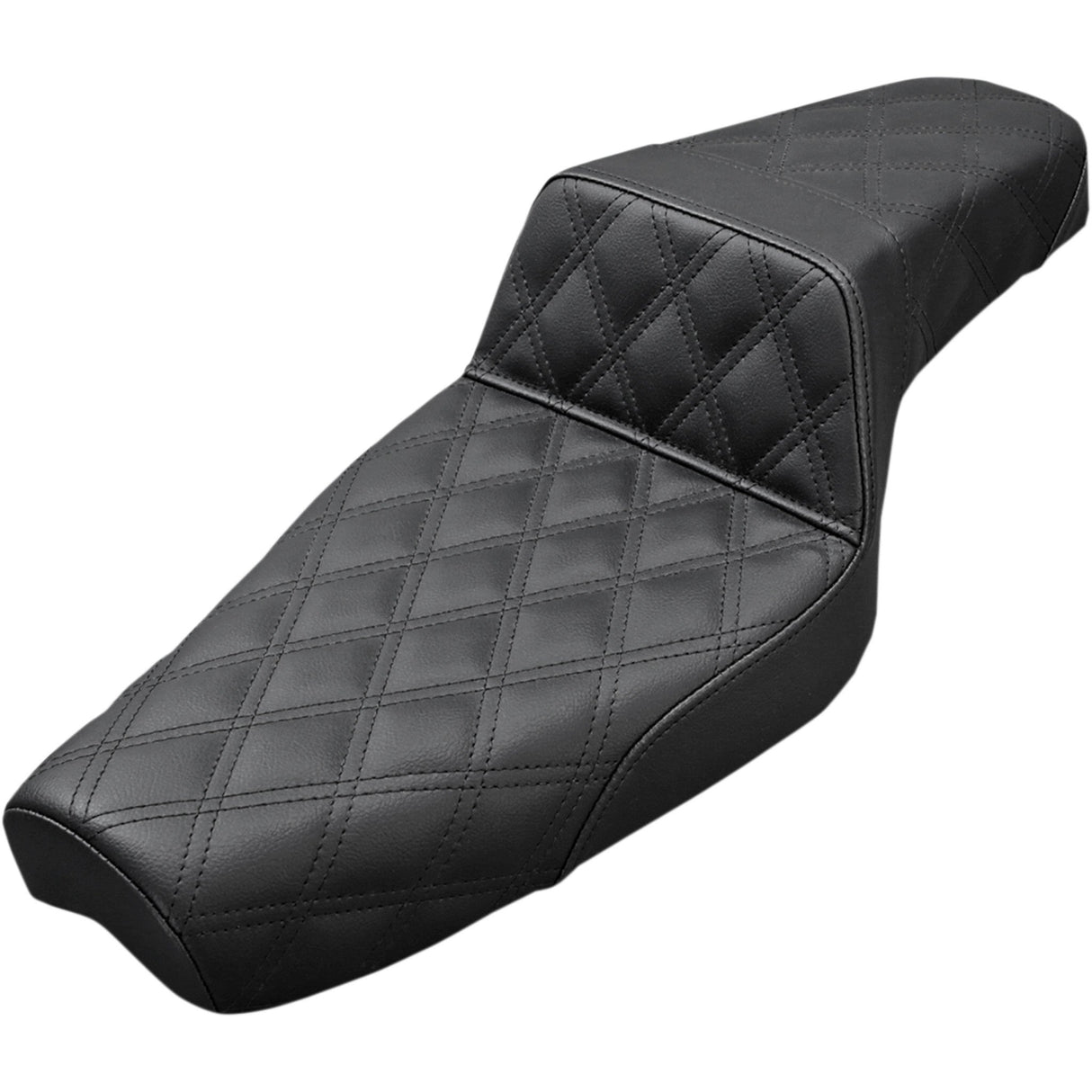Saddlemen Step-Up Seat — Full Lattice Stitch Black - 807-03-175 For Harley Sportster 2004-2020 (4.5G Tank)
