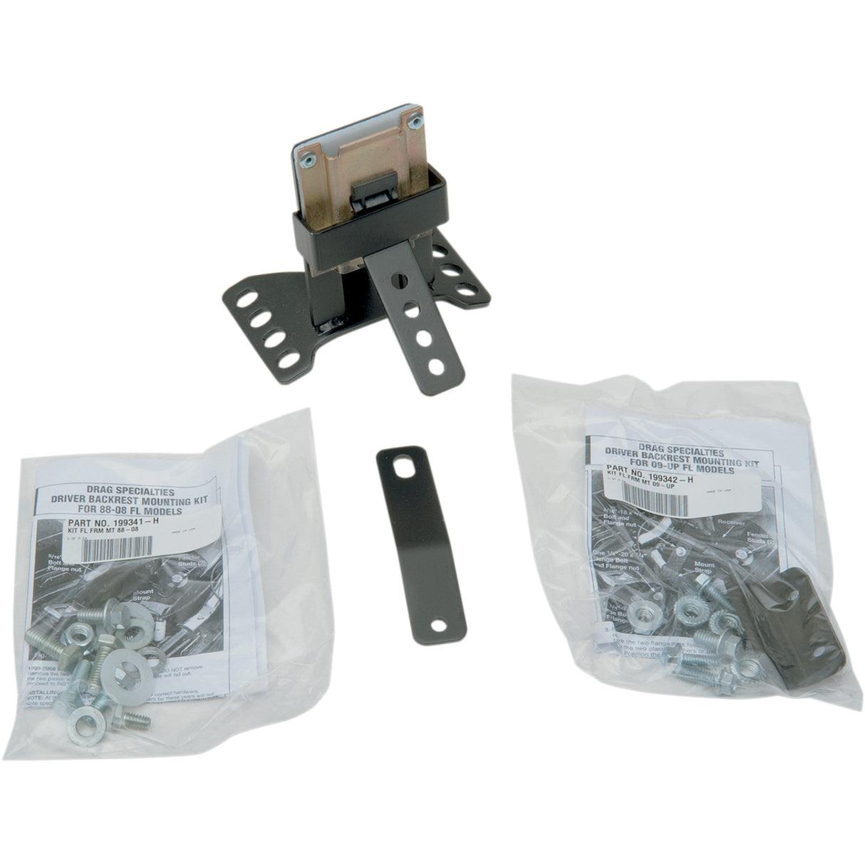 DRAG SPECIALTIES 0822-0163 EZ Glide Receiver Mechanism Backrest Mount - FL