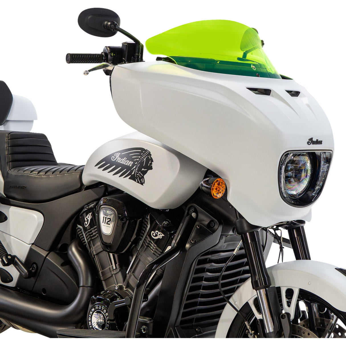 KLOCK WERKS 2312-1516 KWW-04-0649 Ice Flare® Windshield Windshield - 9" - Green Ice - Chieftain PowerPlus/Roadmaster PowerPlus