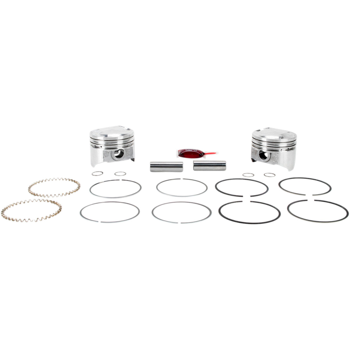 KB Performance Hypereutectic Piston Kit 3.498" Standard 10.5:1 CR 80" Evolution Big Twin - KB266.STD For Harley 1984-1999