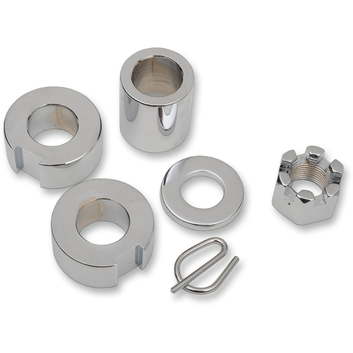 Colony Axle Spacer Nut Kit Rear - 9810-4 For Harley Softail 1986-1999