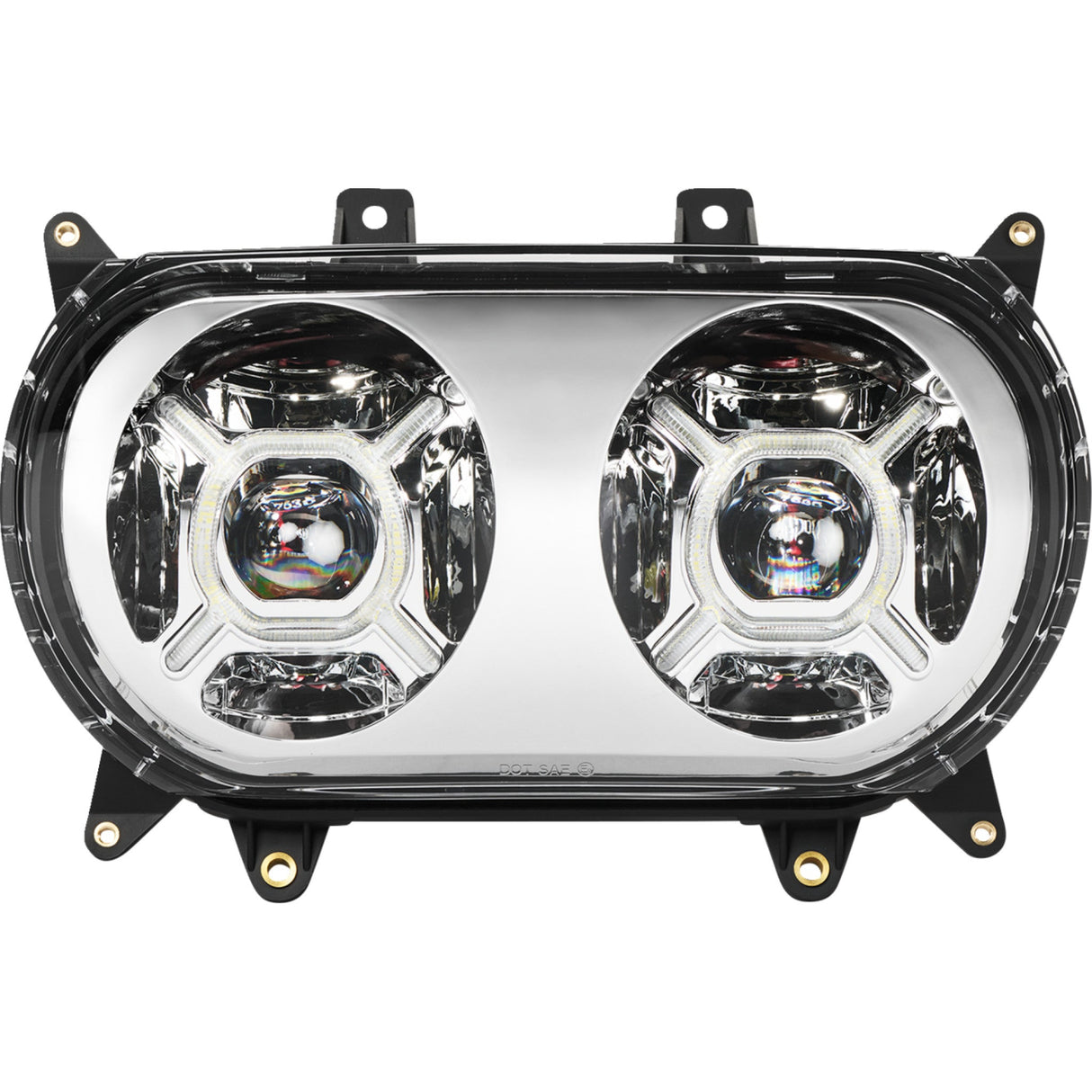 CUSTOM DYNAMICS 2001-2606 PG-RG-C ProGLOW™ Double-X LED Headlight - Chrome - Road Glide