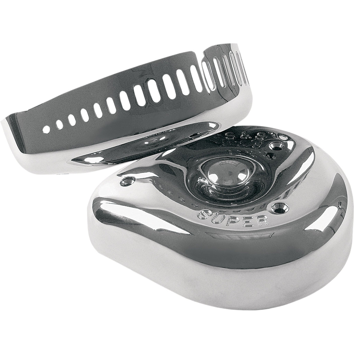 S&S CYCLE 1014-0040 17-0004 S&S Air Cleaner Cover - Slasher Air Cleaner Cover - Chrome
