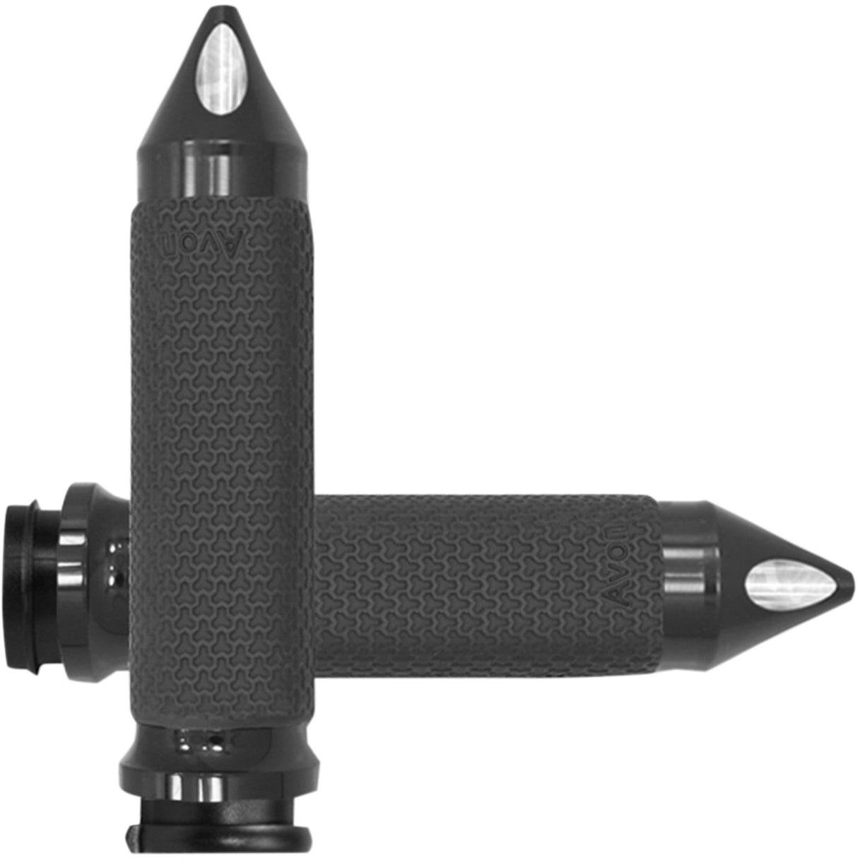 AVON GRIPS 0630-1892 MF-63-AN-FLY-SP Vibration Dampening Memory Foam Grips Grips - Memory Foam - Small - Spike - TBW - Black