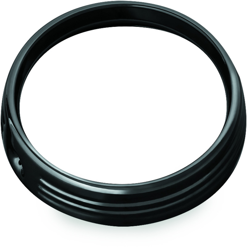 Kuryakyn 6916 7in Headlight Trim Ring Black