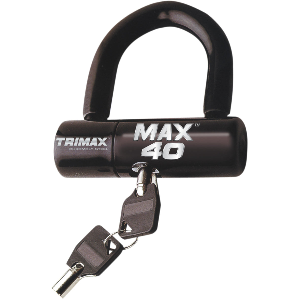TRIMAX 4010-0057 MAX40BK Ultra-High-Security Disc/Cable Lock U-Lock Disc Lock - Black