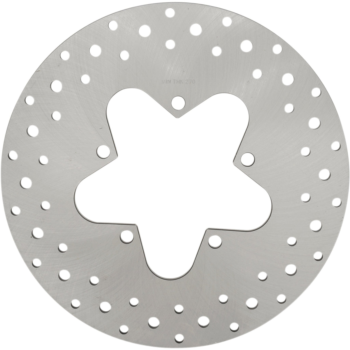 Drag Specialties Stainless Steel Drilled Brake Rotor 11.5" For Harley Touring 1986-1999