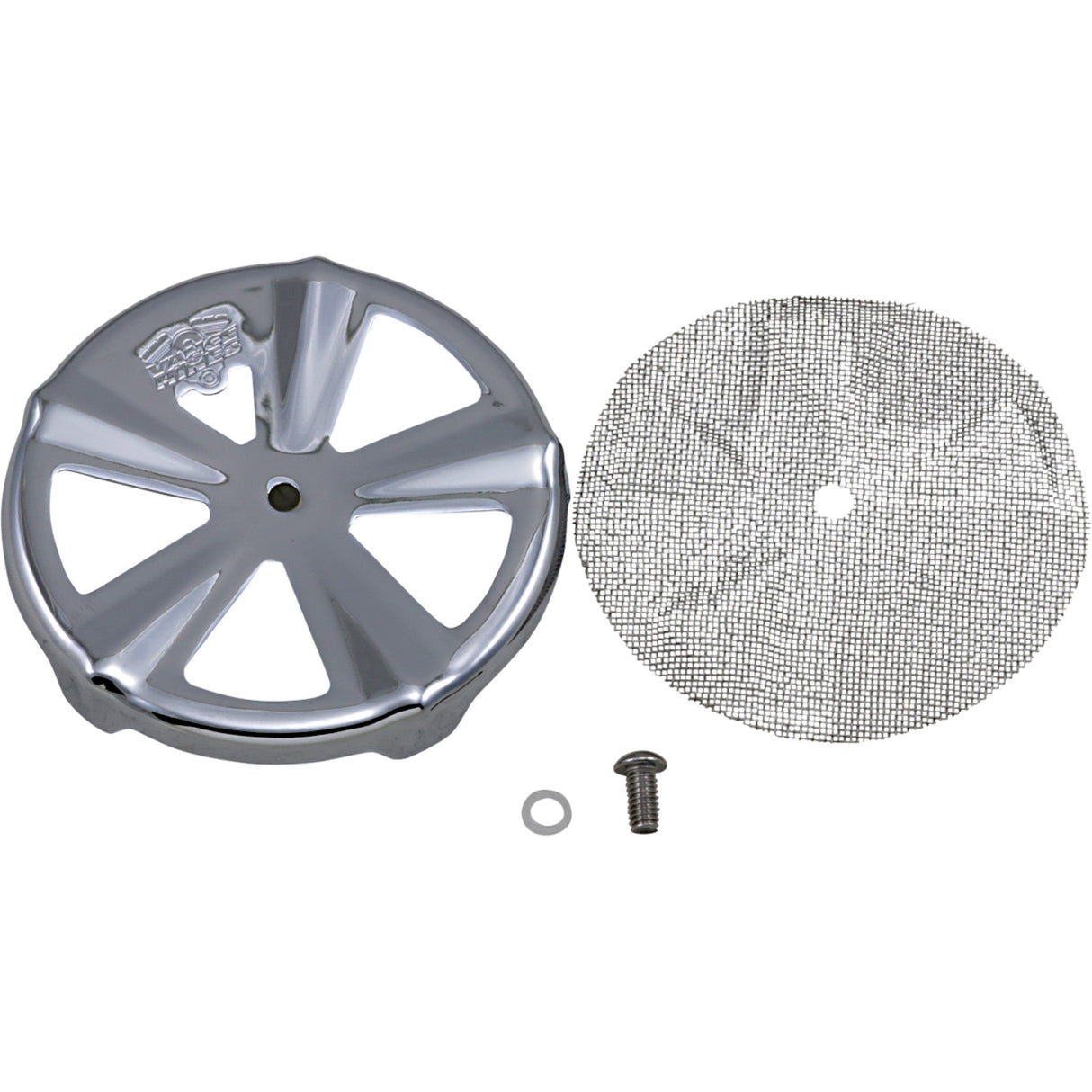 VANCE & HINES 1010-1051 71017 Air Cleaner Cover — Skullcap Crown - Chrome