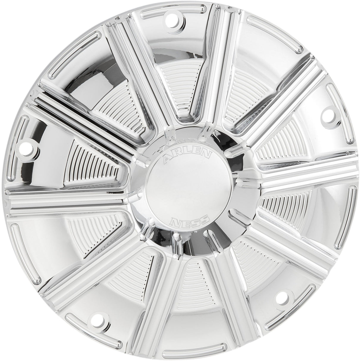 Arlen Ness 10-Gauge Derby Cover Chrome Big Twin - 700-017 For Harley Motorcycles 1999-2018
