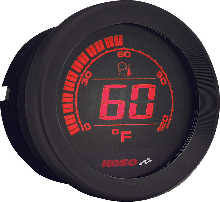 Koso North America 27-5795 BA050903 DIGITAL GAUGE CLUSTER BLACK BEZEL 04-13 FLHT AND FLTR