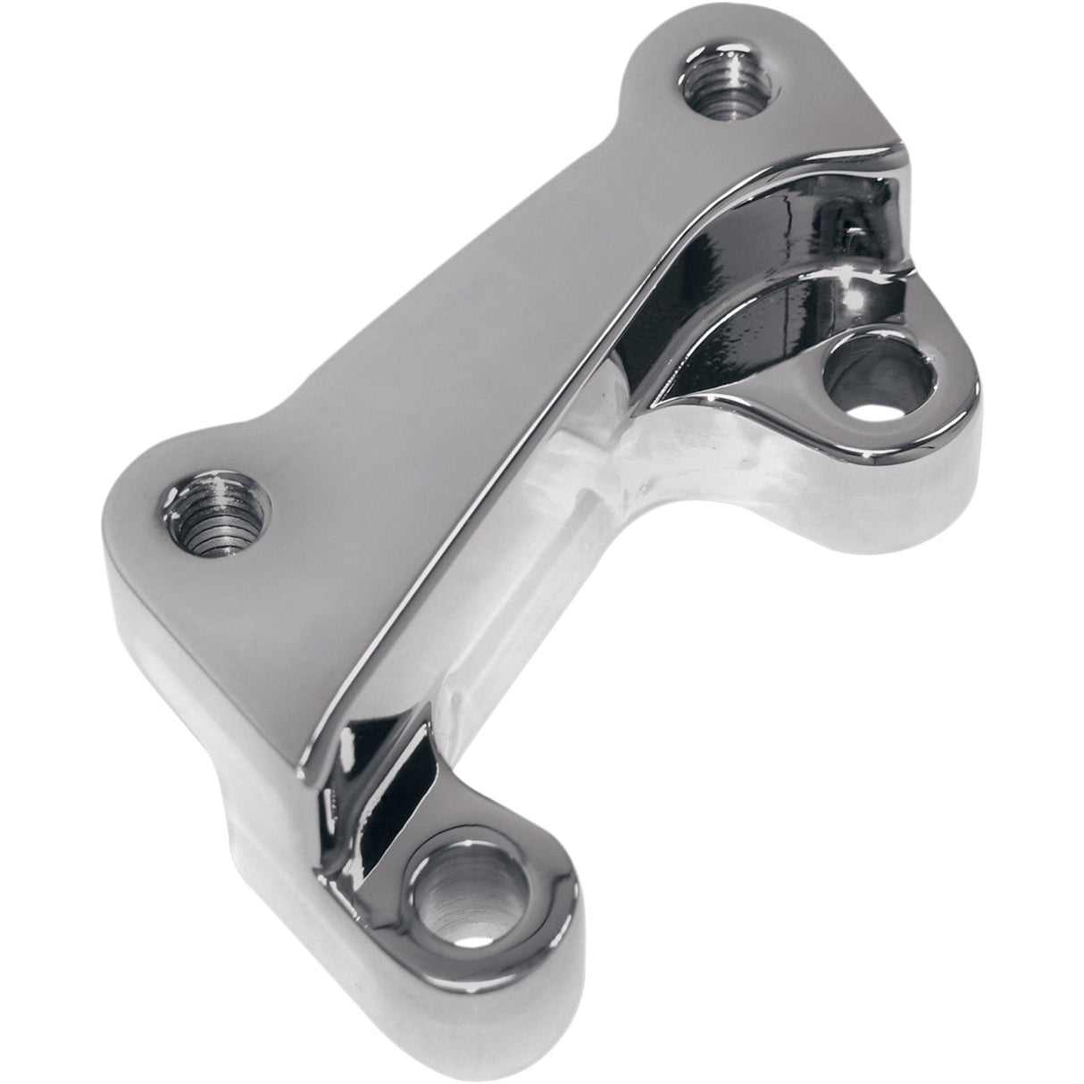 RC COMPONENTS 1704-0304 HD12378C Front Caliper Adapter Bracket Kit with Brake Line - Caliper Mount - Chrome