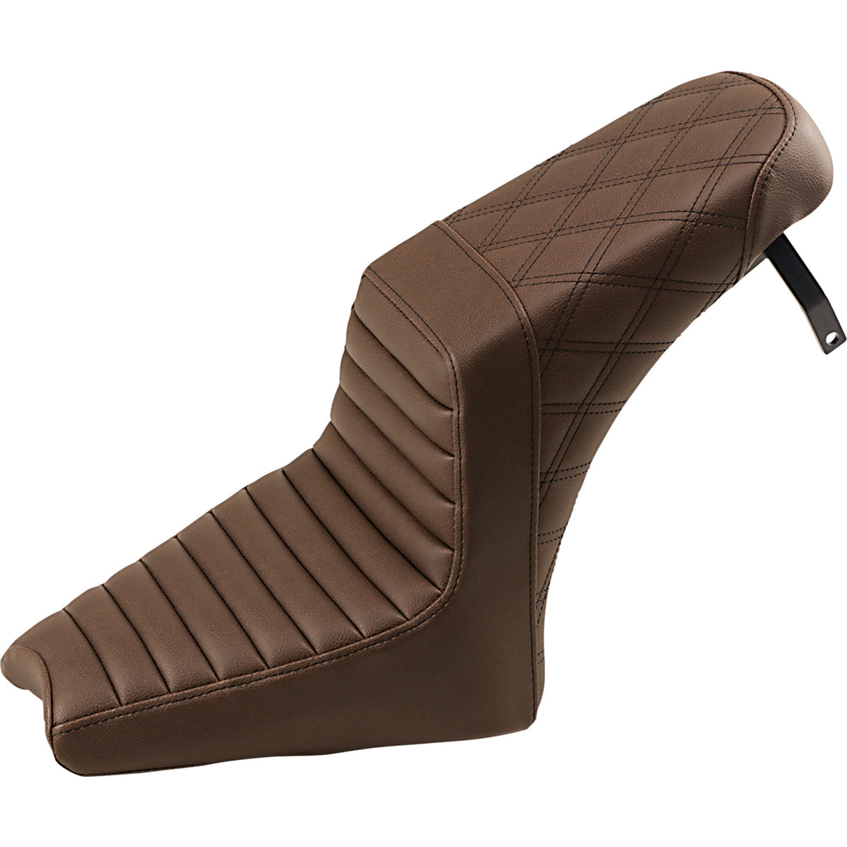 SADDLEMEN 0810-2168 I18-33-176BR Lattice Stitch Step-Up Seat Step-Up Seat - Front Tuck-n-Roll/Rear Lattice Stitch - Brown - Scout '18-'19
