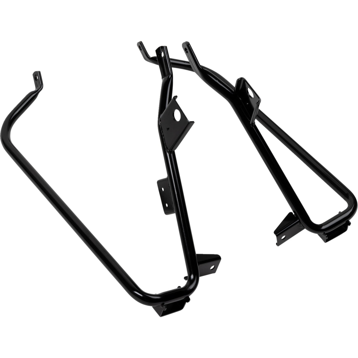 DRAG SPECIALTIES 3501-1975 Saddlebag Support brackets - black - fl '09-'10