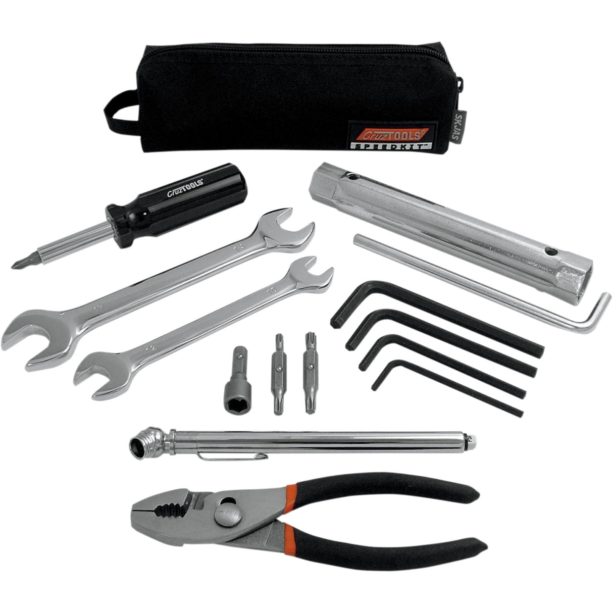 CRUZTOOLS 3812-0041 SKJAS Speedkit™ Tool Kit for Japanese Motorcycle/ATV/Snow Tool Kit - Ultra-Compact - Zipper Pouch - Japanese Motorcycle/ATV/Snow
