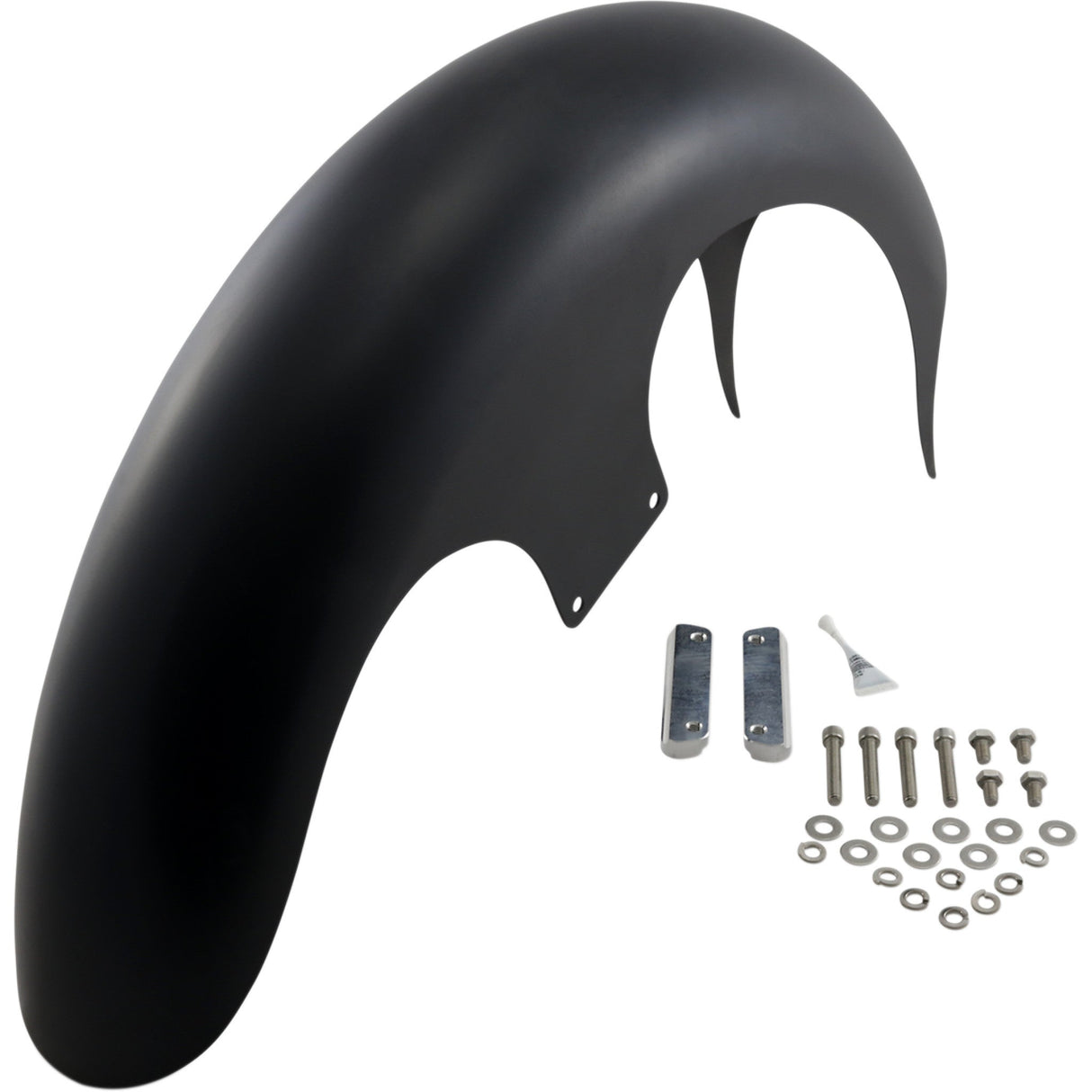 Paul Yaffe Bagger Nation Steel Talon Front Fender 26" Wheel With Satin Adapters HD Touring - PYO:TALON26-14L-S For Harley Touring 2014-2026