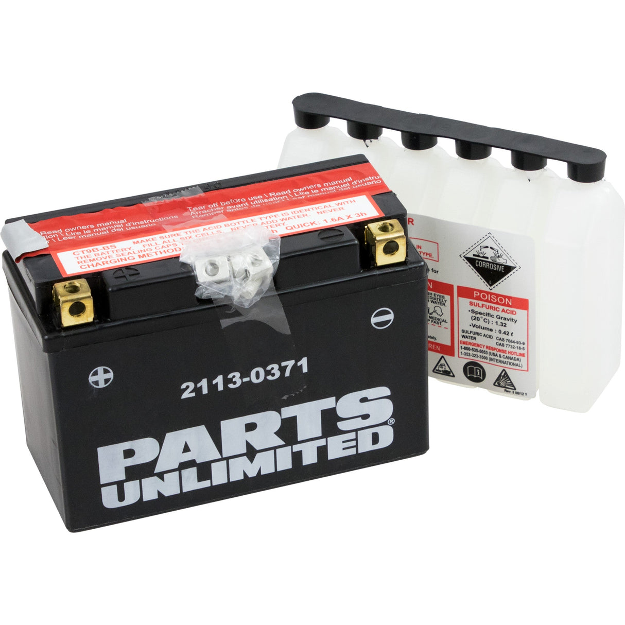Parts Unlimited Battery - 2113-0371 Honda Elite 1987