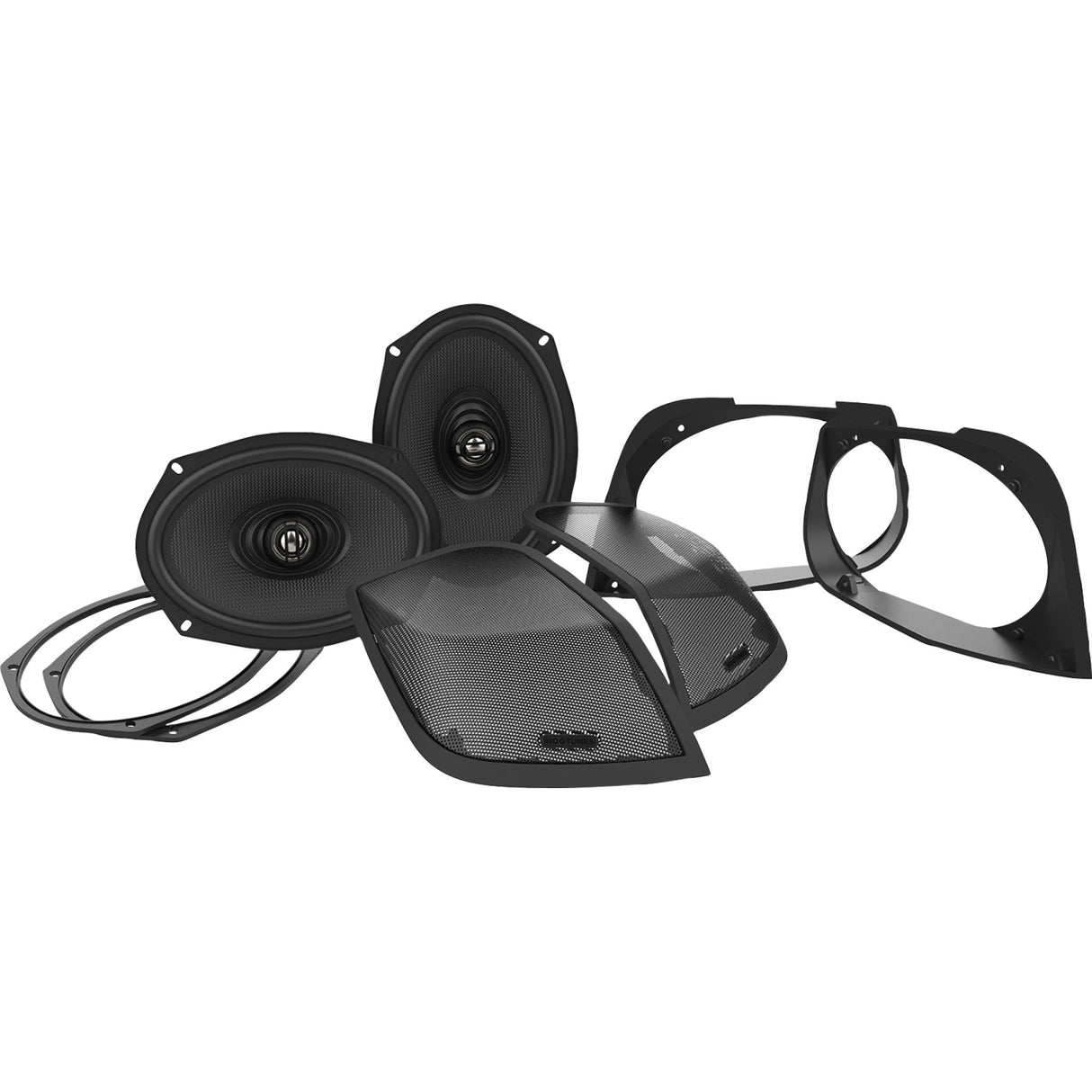 Hogtunes Retro 692LID-RM Cut In Lid Kit - RETRO 692 LID-RM For Harley Touring 2014-2023