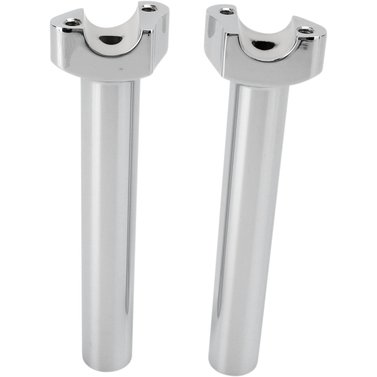 DRAG SPECIALTIES 0602-0402 Forged Aluminum Handlebar Risers straight - 8" - chrome