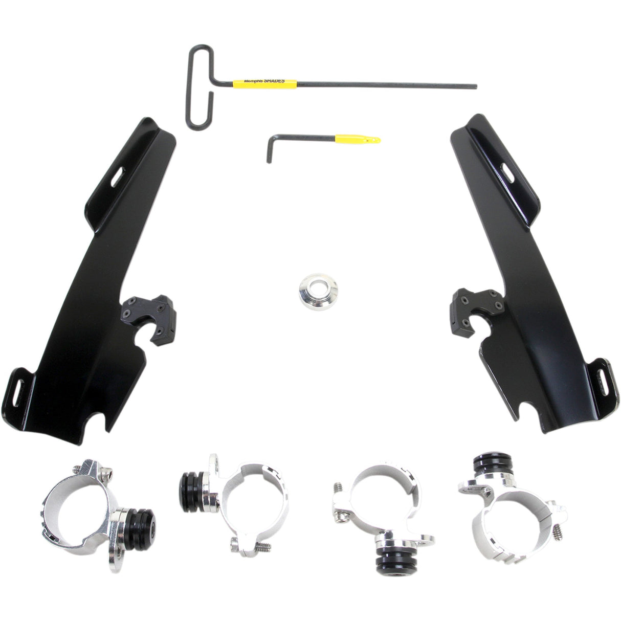 Memphis Shades Batwing Fairing Trigger-Lock Mounting Kit Black - MEB1999 For Harley Sportster 2005-2022