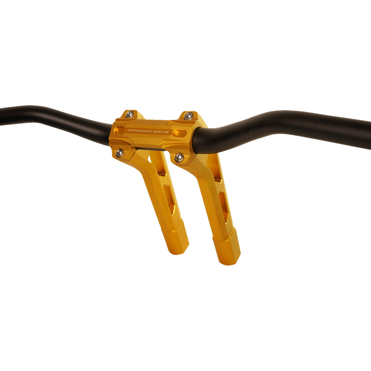 PERFORMANCE MACHINE (PM) 0602-1488 0208-2195M-SMG Phatbar & Riser Kit - Handlebar Assembly - Internal Wiring - Gold Ops