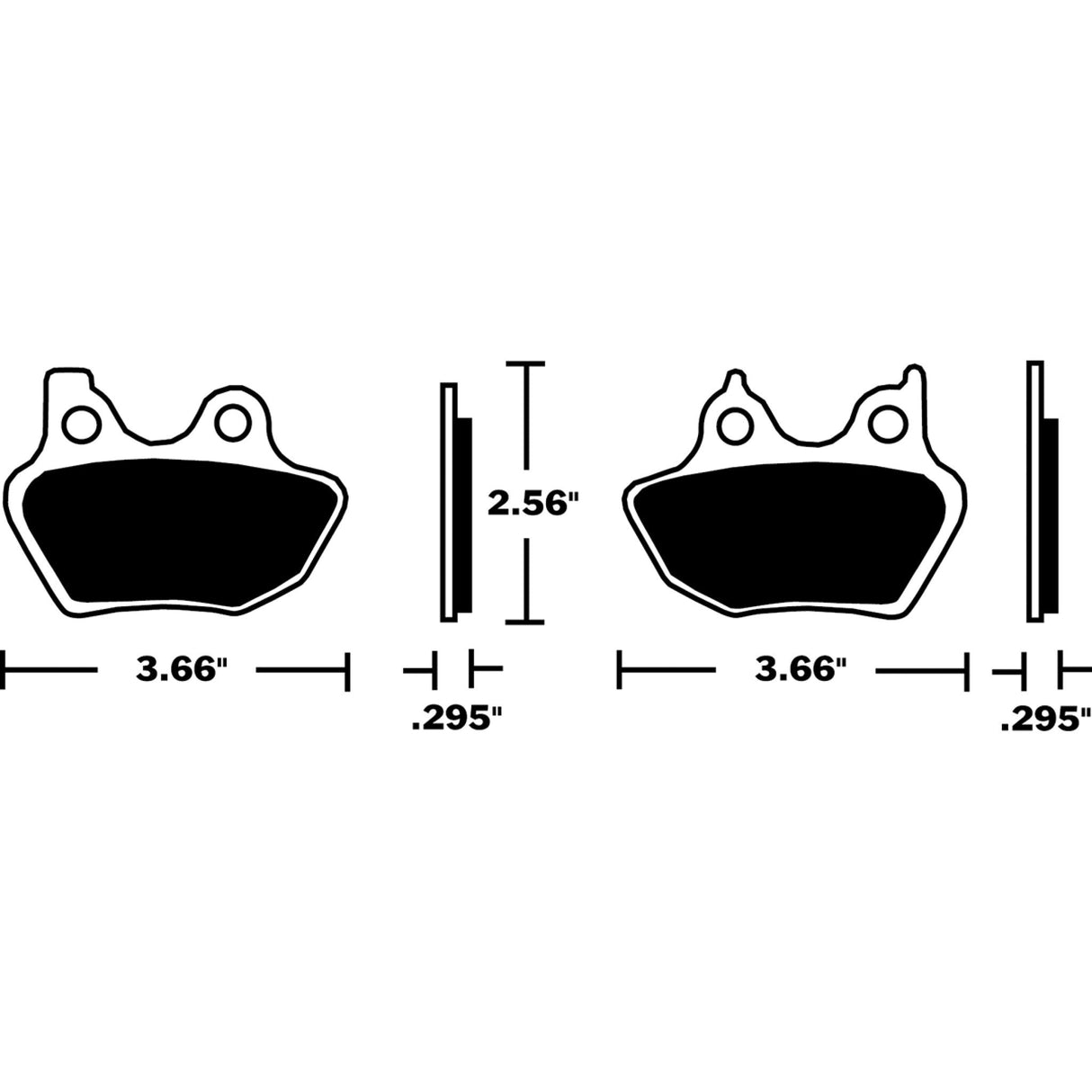 DP Brakes Sintered Metal Harley Buell Brake Pads For Harley Motorcycles 2000-2004