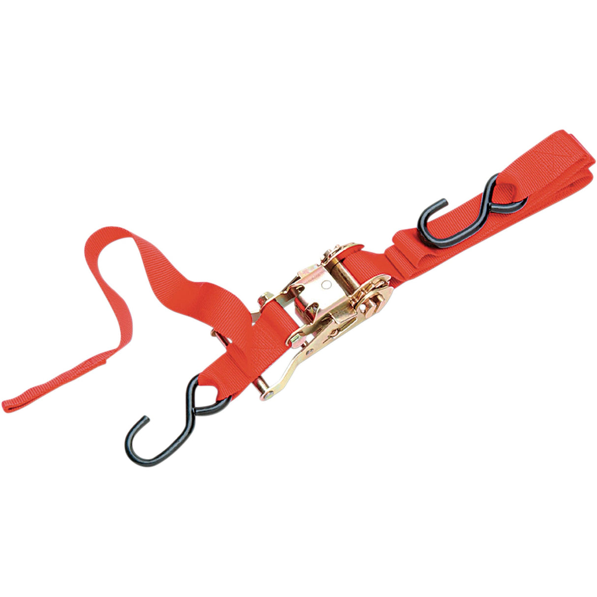 PARTS UNLIMITED 3920-0075 Heavy-Duty Ratcheting Tie-Downs with Built-In Assist 1" Ratchet Tied Down - Assist - Red