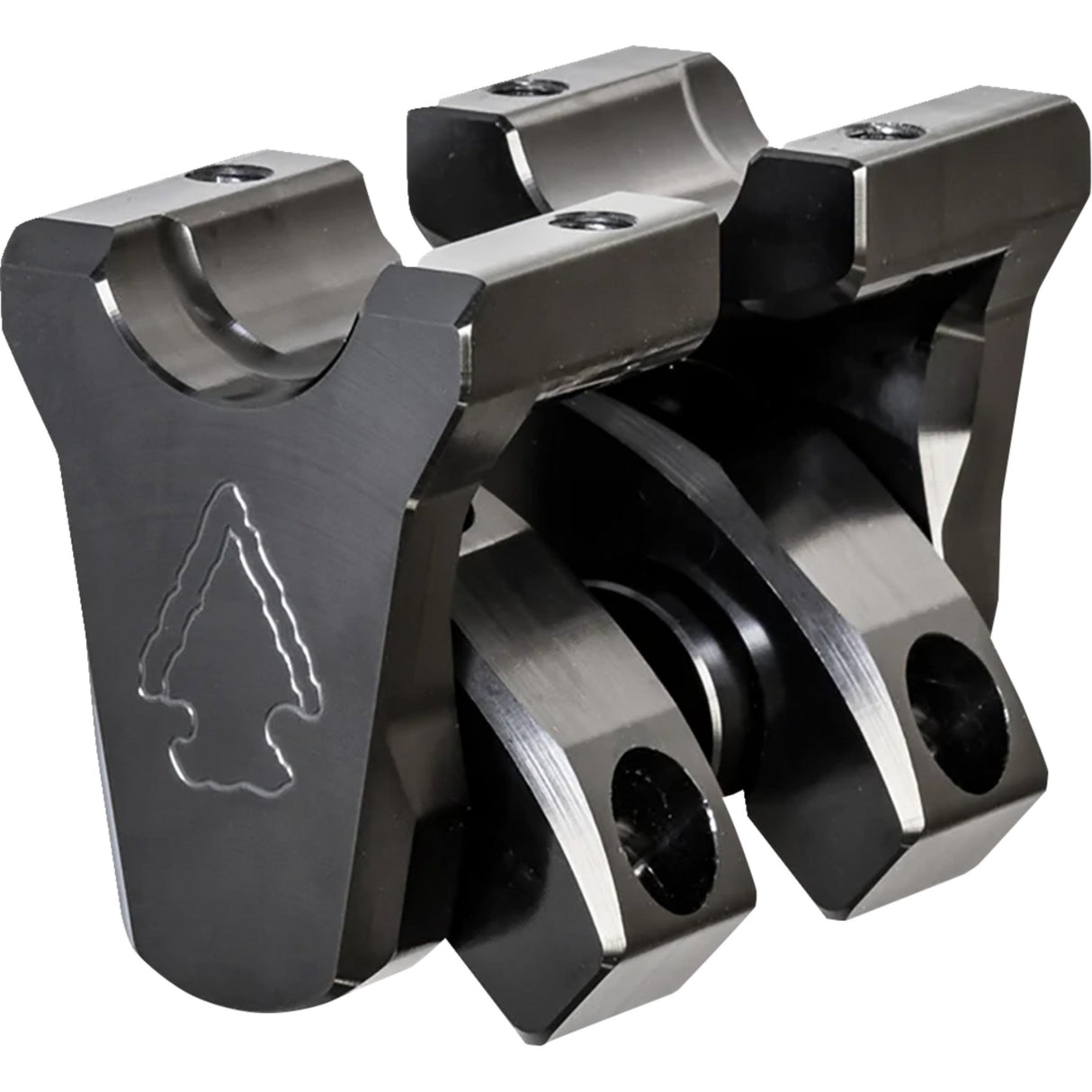 ROX SPEED FX 0602-1455 4R-P2RIN 2" Pivoting Bar Riser Kit Pivot Risers - 2" - Black