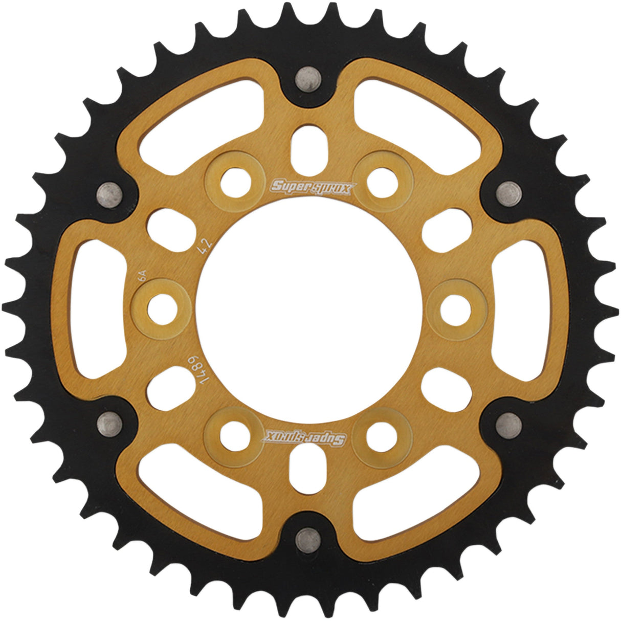SUPERSPROX 1210-2198 RST-1489-42-GLD Stealth Rear Sprocket 42 tooth - gold - kawasaki