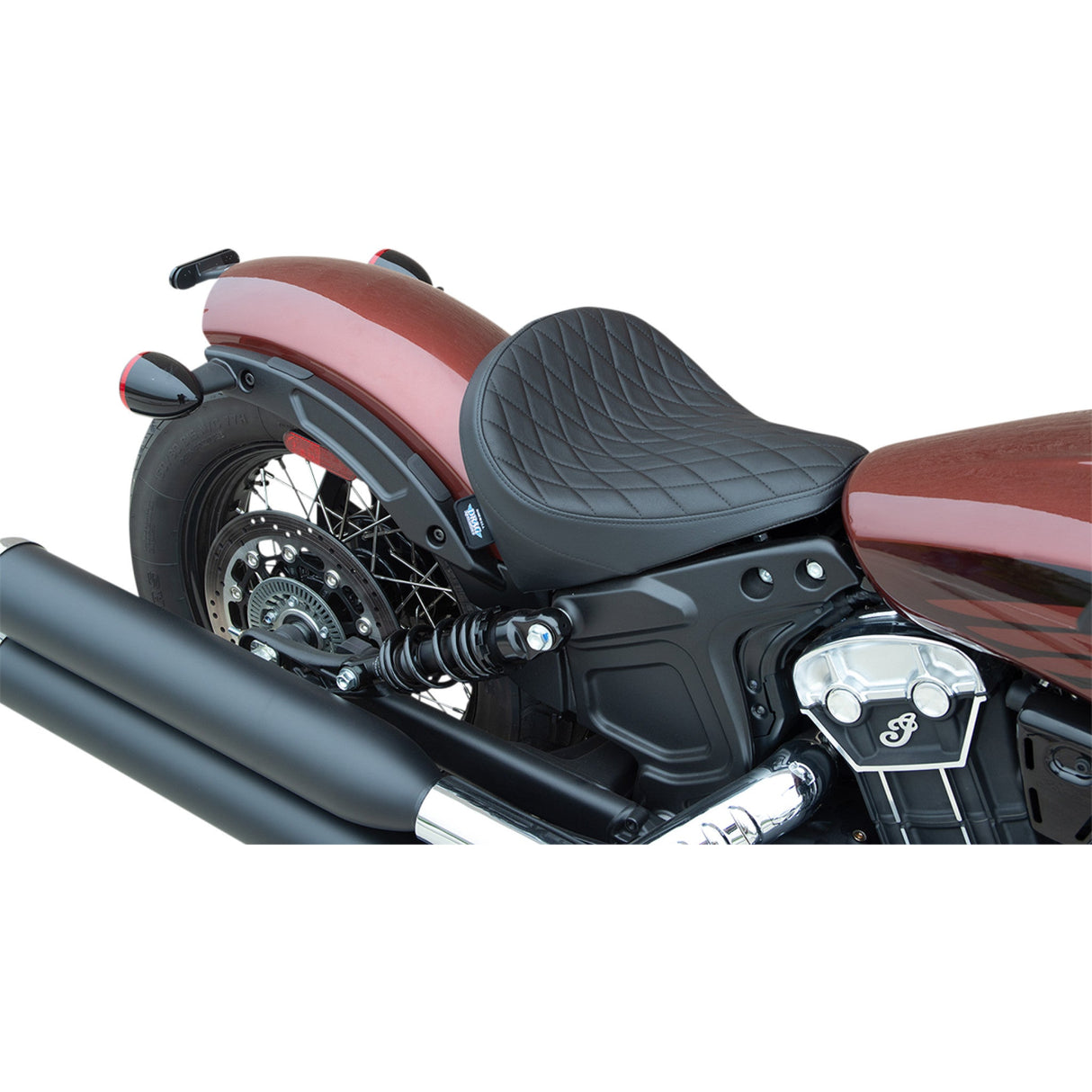 DRAG SPECIALTIES 0810-2257 Bobber Solo Seat Solo Seat - Diamond - Black - Vinyl